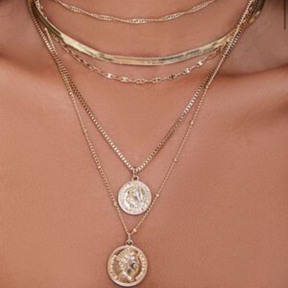 Layered Gold Necklace *never worn*